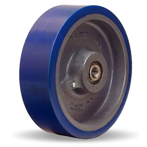 Hamilton W-1231-EGT-1-1/4 Ergo-Glide XT Wheel - 12" Durable Polyurethane on Cast Iron, Smooth & Quiet Operation, Tapered Bearings, Hub - Ideal for Industrial & Commercial Use Hamilton