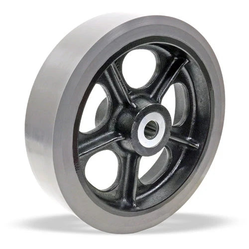 Hamilton Dura-Glide W-1231-GT95-1-1/4 - 12" Polyurethane Cast Iron Wheel with Precision Tapered Roller Bearings Hamilton