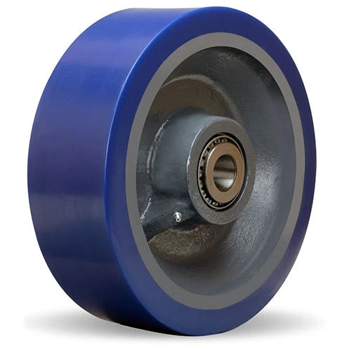 6000 lbs Capacity 10"x4" Hamilton Superlast Polyurethane Wheel - 95A Forged Steel with 1-1/4" Sealed Precision Ball Bearing and 4 1/2" Hub Length Hamilton
