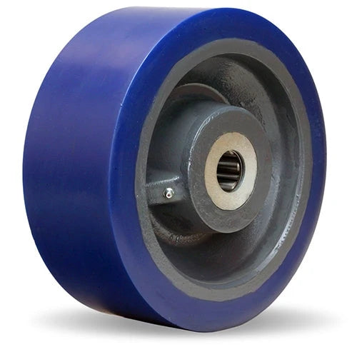 6000 lbs Capacity 10"x4" Hamilton Superlast Polyurethane Wheel - 95A Forged Steel with 1" Sealed Precision Ball Bearing and 4 1/2" Hub Length Hamilton