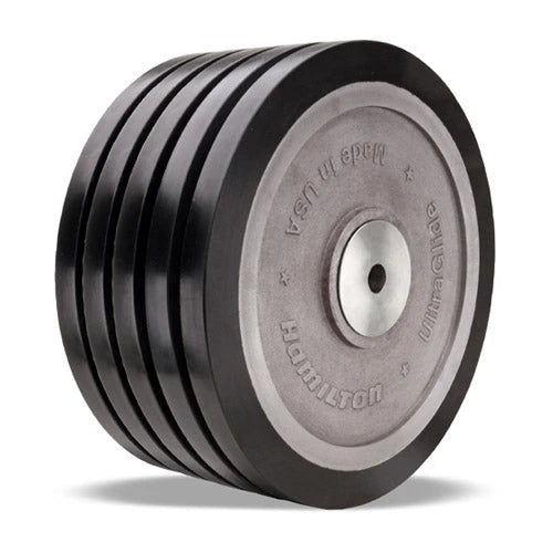 Hamilton 5-Wheel UltraGlide Caster - 12" Polyurethane Flat Tread, Aluminum Core, 1 1/4" Precision Bearing - W-1250-SWF70D-1-1/4 Hamilton