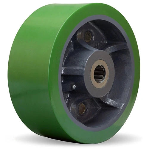 Hamilton 12 Inch x 5 Inch Duralast Polyurethane Wheel - 1-1/4 Inch Bore | Heavy Duty Cast Iron Core Hamilton
