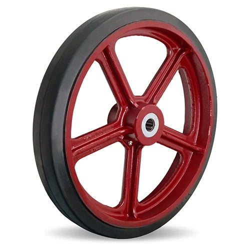 Hamilton Mold-on Rubber on Cast Iron Wheel W-1830-R-1 | 18” Diameter, 3" Wide Industrial Wheel for Heavy-Duty Applications Hamilton