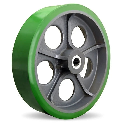 20 Inch x 5 Inch Hamilton Heavy Duty Polyurethane Wheel - Cast Iron Core | 2 Inch Roller Bearing Hamilton