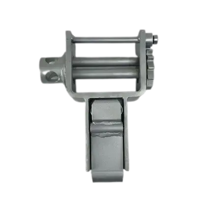 W-20SPW-SILVER Stake Pocket Trailer Winch | High Load Capacity | Versatile Webbing Compatibility -  | CasterHQ