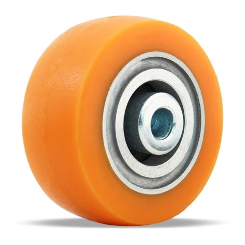 Hamilton Ergo-Tech 3-Inch Diameter Polyurethane Wheel, 1-1/4 Inch Wide - 400 lbs Load Capacity, Aluminum Core with 3/8" Sealed Precision Ball Bearing Hamilton