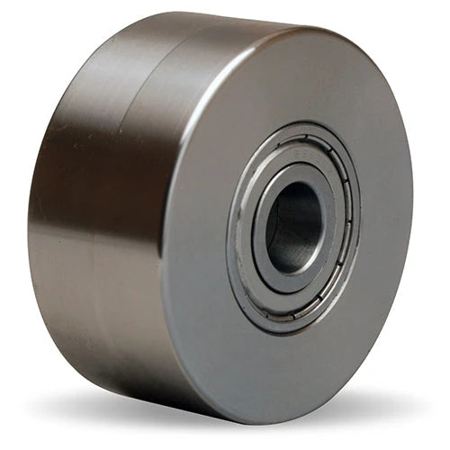 Hamilton W-313-HSB-1/2 Stainless Steel Wheel - 3" Diameter, High Heat 750°F Resistant, with Precision Ball Bearings for Industrial Use Hamilton