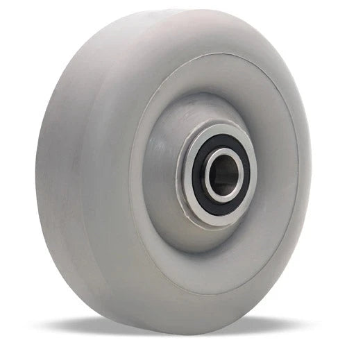 Hamilton Versa-Tech Gray Rubber Wheel | 3.5" Diameter x 1.25" Wide | Stainless Steel Ball Bearing Hamilton