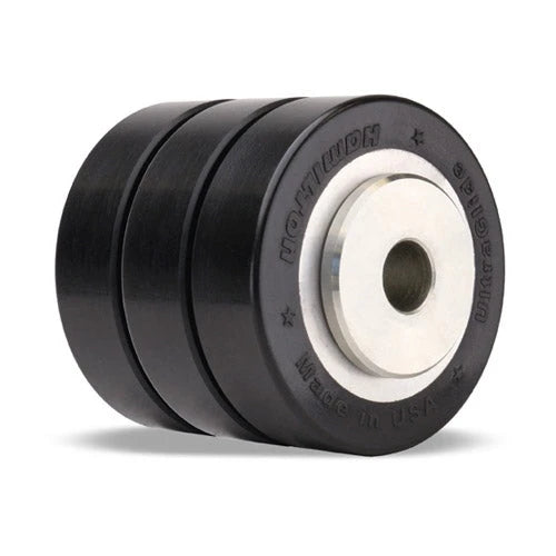 Hamilton UltraGlide 70D Polyurethane Triple-Wheel Caster - 1200 lbs Load Capacity, 3 1/2" Dia x 3" W, Aluminum Core, 3/4" Precision Ball Bearing Hamilton