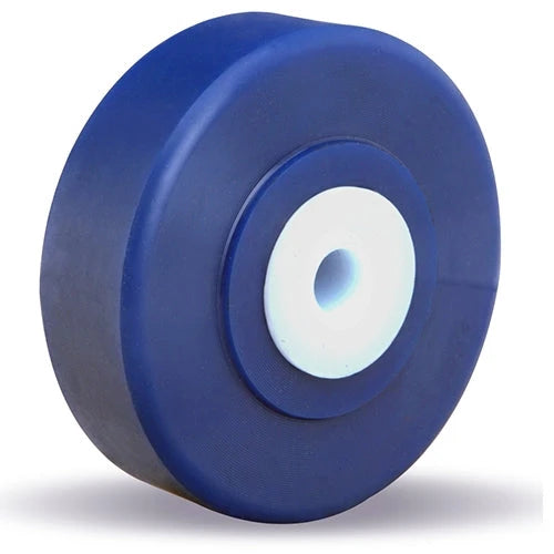 Hamilton Unilast Solid Polyurethane (75D) Wheel W-412-UY-3/4: 4" x 1 1/4" Industrial Wheel with 3/4" Straight Roller Bearing Hamilton