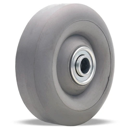Hamilton Versa-Tech Gray Rubber Wheel 4"x1.25" with 1/2" SS Ball Bearing - 250 lbs. Load Capacity Hamilton