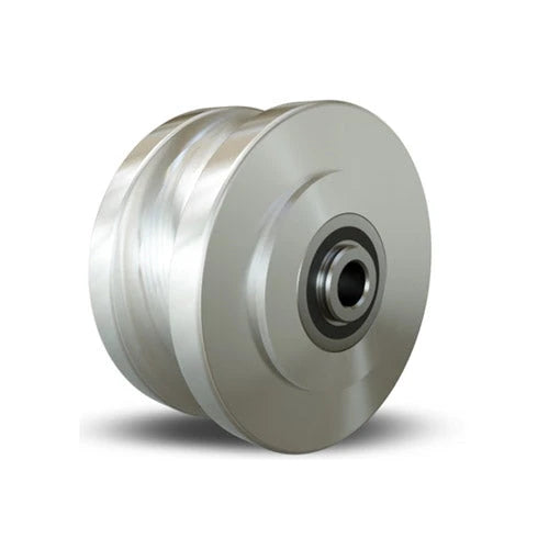 Hamilton U-Grooved Stainless Steel Wheel 4x2" - Precision Ball Bearing for 7/8" Track | Industrial & Engineering Use Hamilton