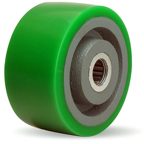 Hamilton Duralast 4" x 2" Polyurethane on Cast Iron Wheel, 750 lbs Capacity, 2 1/4" Hub, 1" Straight Roller Bearing - Heavy Duty Industrial Caster Hamilton