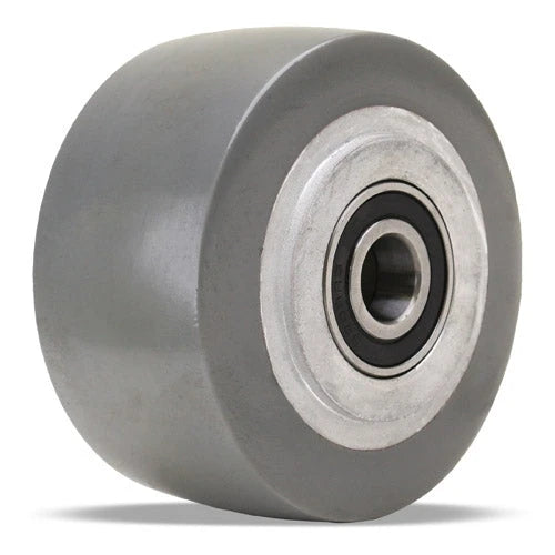 Hamilton W-420-GB95-1/2 Dura-Glide Wheel - 4" Polyurethane on Aluminum with Precision Ball Bearings for Industrial Use Hamilton
