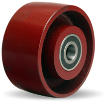 Hamilton 4" x 2" Metal Wheel with 1/2" Precision Ball Bearing, 1000 lb Capacity Hamilton