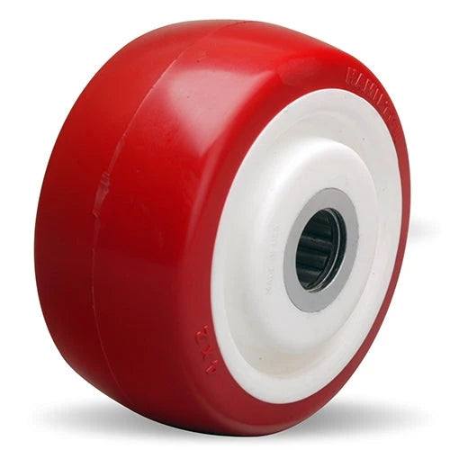 Hamilton Poly-Tech 4" Wheel - 500 lbs Capacity, Polyurethane on Polypropylene, 2" Wide with 1/2" Roller Bearing Hamilton