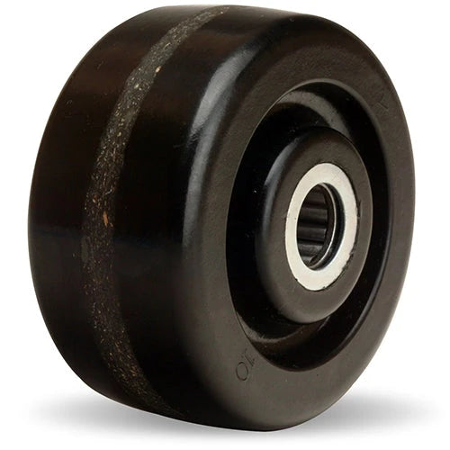 Hamilton Plastex Phenolic Wheel W-420-P-5/8 - 4” Diameter, 2" Wide, 2 3/16" Hub Length with 5/8" Straight Roller Bearing for Industrial Mobility Hamilton