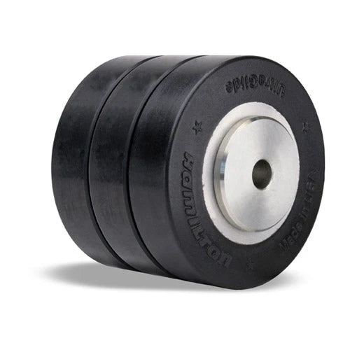 High-Performance W-430 Heavy-Duty 4" Triple Caster Wheel (1500 lb Capacity) - Smooth & Durable Hamilton