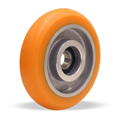 Hamilton Ergo-Tech 5-Inch Polyurethane on Aluminum Wheel, 450 lbs Capacity, 1-1/4" Wide, 1 5/8" Hub Length, 3/8" Sealed Precision Ball Bearing with Top Hats Hamilton