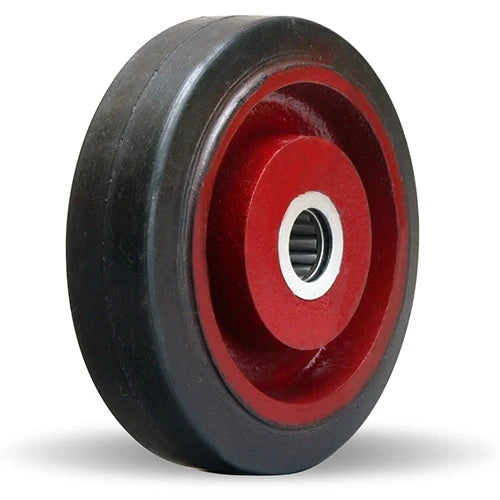 Hamilton Mold-on Rubber Wheel 5" Diameter - W-515-R-3/4 with Cast Iron Core, 1.5" Width & 3/4" Bearing Online | Heavy-Duty Industrial Mobility Solutions Hamilton