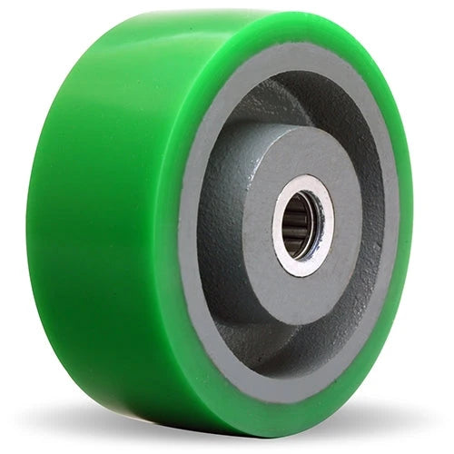 Hamilton Duralast 5" Polyurethane on Cast Iron Wheel - 1050 lbs Capacity, 2" Width, 2 1/4" Hub Length with 1" Bearing Hamilton