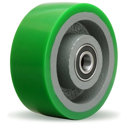 Hamilton Duralast 5" Polyurethane Wheel W-520-DB-1/2 - Heavy-Duty Cast Iron, 2" Wide with Precision Ball Bearing for Industrial Use Hamilton