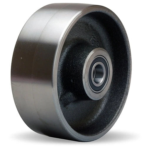 Hamilton 5-inch Forged Steel Wheel, 1400 lbs Load Capacity, High Heat Precision Ball Bearing, 2-inch Width, 2 1/2-inch Hub Length, Heat Resistant up to 750°F, 1/2-inch Bearing - Industrial Caster Wheel Hamilton