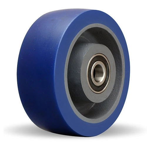 Hamilton W-520-SPB-1/2 Ergo-Glide Polyurethane Wheel - 5" Durable Cast Iron Core, Precision Ball Bearing for Smooth Mobility Hamilton