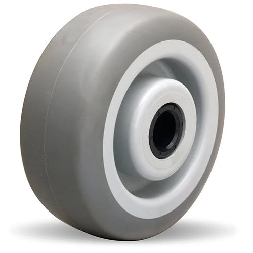 Hamilton Versa-Tech 5" Gray Rubber Caster Wheel with 350 lbs. Load Capacity - 3/4" Delrin Bearing Hamilton