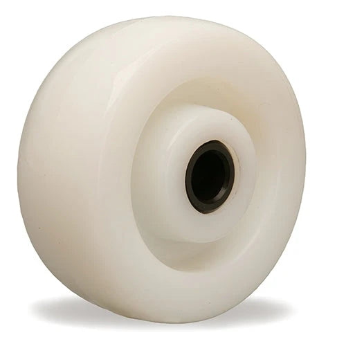 Hamilton W-520-WNZ-3/4 White Nylon Wheel - Premium Caster Wheel with 5" Diameter, 2" Wide, 2 3/16" Hub Length, and 3/4" Delrin Bearing Hamilton