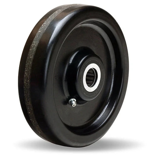 Hamilton Plastex Phenolic Wheel W-615-P-1/2 - 6" Durable Industrial Wheel with 1/2" Straight Roller Bearing for Superior Performance & Reliability Hamilton