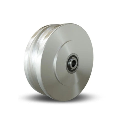 Hamilton U-Grooved Stainless Steel Wheel W-620-088-SSUB-1/2 - 6” Diameter Industrial Wheel for Heavy-Duty Applications Hamilton