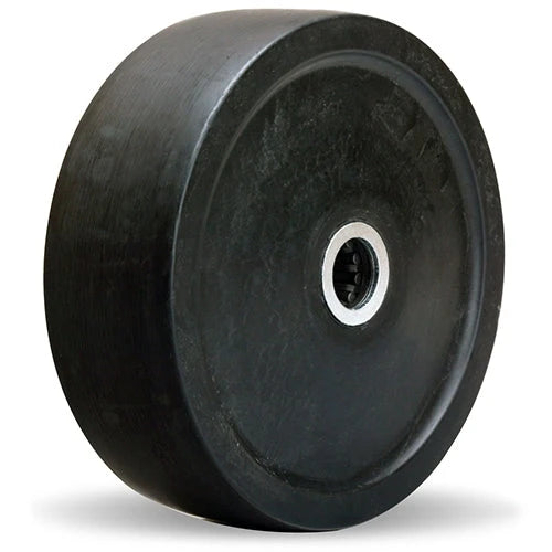 Hamilton Ebonite Hard Rubber Wheel 6" Diameter x 2" Wide x 2 1/4" Hub Length with 3/4" Straight Roller Bearing Hamilton