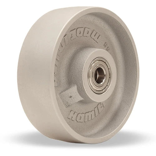 Robust High-Temperature Caster Wheel - W-620-HMB-1/2 - 6" Diameter x 2" Wide x 2 1/2" Hub - Resists Up to 750F - Precision Ball Bearings Hamilton