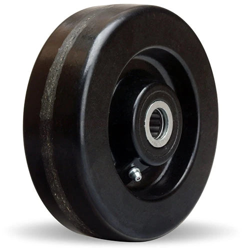Hamilton Plastex Phenolic Wheel W-620-P-5/8 - 6" Diameter Heavy-Duty Wheel with 5/8" Straight Roller Bearing for Industrial Use Hamilton