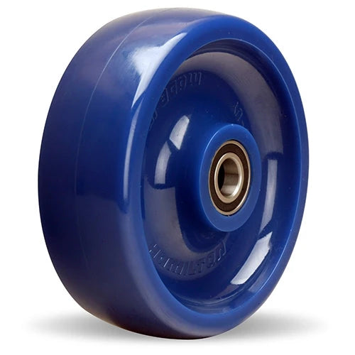 Hamilton Unilast Solid Polyurethane Wheel W-620-UYB-1/2 - 6"x2" with 1/2" Precision Ball Bearing for Industrial & Commercial Use Hamilton