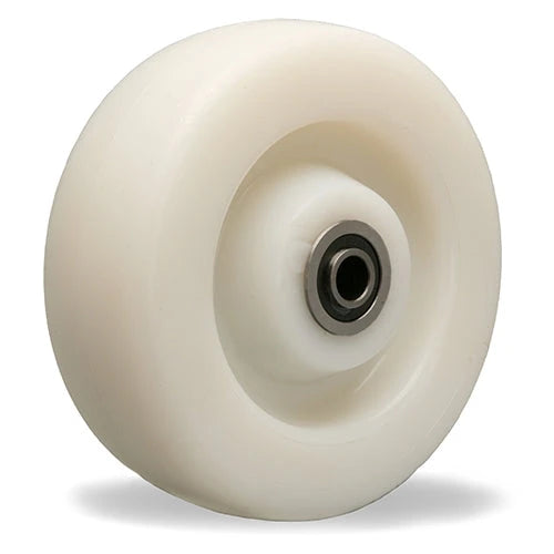Hamilton W-620-WNB-1/2 White Nylon Wheel - 6" Diameter, 2" Wide, Industrial Strength with Precision Ball Bearing Hamilton