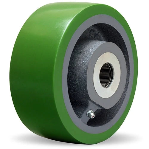 Hamilton Duralast 6" x 2.5" Polyurethane on Cast Iron Wheel - 1600 lbs Capacity, 3.25" Hub, 1-1/4" Roller Bearing Hamilton