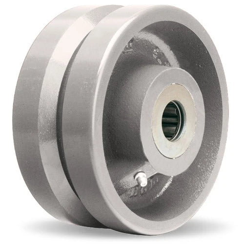 Hamilton V-Grooved Metal Wheel W-626-HVB-1 - 6" High Heat Resistant Wheel with Precision Ball Bearing for Industrial & Aerospace Use - 750F Capacity Hamilton