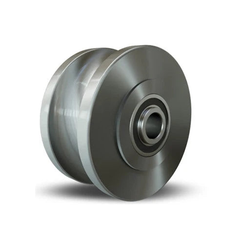 Hamilton U-Grooved 1045 Steel Wheel 6"x3" - Precision Ball Bearing for 1 3/4" Track - Heavy-Duty Industrial Use - Model W-630-175-FUB-1 Hamilton
