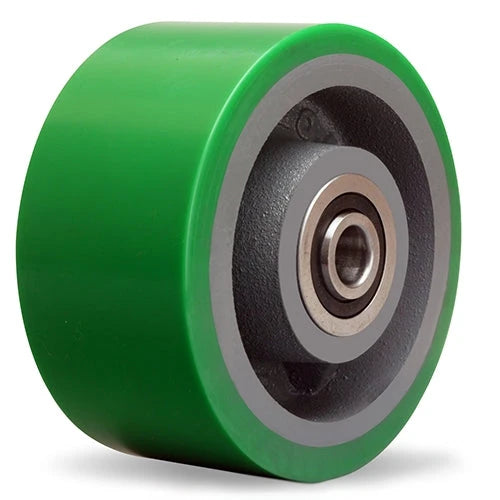 Hamilton Duralast Polyurethane Wheel W-630-DB-1 - 6"x3" Heavy-Duty Cast Iron Wheel with 1" Sealed Precision Bearing Hamilton