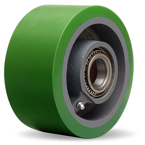 Hamilton W-630-DT-1 Duralast Polyurethane Wheel - 6" Diameter, 3" Width, Heavy-Duty Cast Iron, Precision Roller Bearing Hamilton