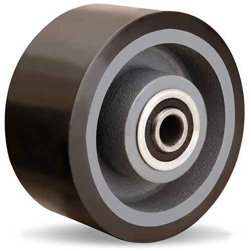 Hamilton W-630-DT70-1 Duralast XC70 Polyurethane on Cast Iron Wheel - 6" Dia x 3" W with 1" Precision Tapered Roller Bearing Hamilton