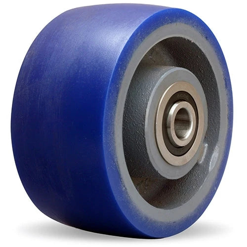 Hamilton W-630-SPB-3/4 Ergo-Glide Polyurethane Wheel - 6" x 3" with Precision Ball Bearing for Industrial Efficiency Hamilton