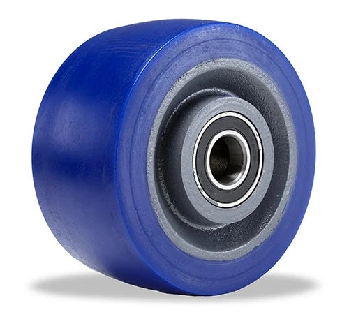Hamilton Ergo-Glide XT Wheel, 6" Diameter, 3" Wide, Polyurethane on Cast Iron, 2450 lbs Capacity, 3/4" Precision Ball Bearing, 3 1/2" Hub - Heavy-Duty Industrial Wheel Hamilton