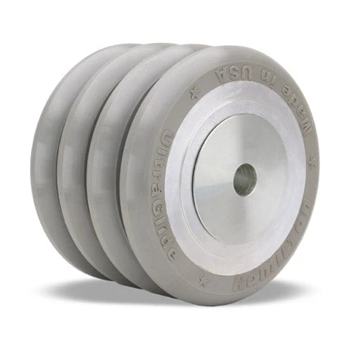 Hamilton W-640-SWC95-1-1/4 UltraGlide Polyurethane Quad-Wheel Caster - 6" Aluminum Core Wheel for Heavy-Duty Use Hamilton