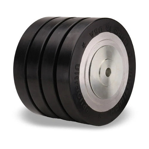 Heavy Duty Casters | Hamilton Quad-Wheel UltraGlide (70D) | 6" x 4" Flat Tread | 3850 lb Capacity Hamilton