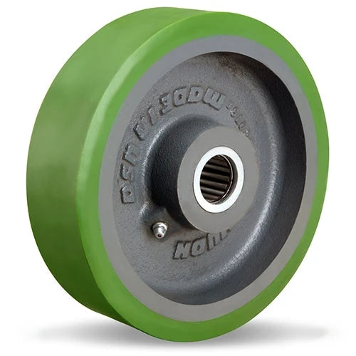 Hamilton W-720-D-5/8 Duralast Wheel - 7" Diameter Polyurethane on Cast Iron, 2" Wide with Roller Bearing for Industrial Use Hamilton
