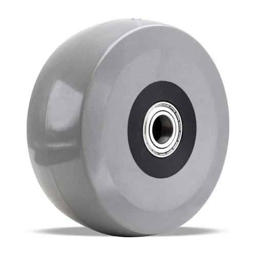 W-820-HDUYB-1/2 Hamilton Heavy Duty Unilast Solid Polyurethane (65D) Wheel - High Durability, Versatile, 8" Diameter, 2" Wide, 2 3/16" Hub Length, 1/2" Sealed Precision Ball Bearing - Ideal for Manufacturing and Warehousing Hamilton