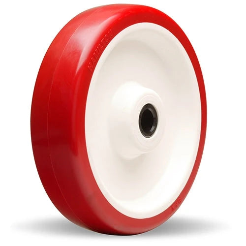 Hamilton 8-Inch Poly-Tech Polyurethane Wheel, 900 lbs Capacity - 2" Wide, 2 3/16" Hub, 3/4" Delrin Bearing Hamilton